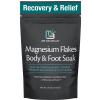 imageMagnesium Soak for Sports Recovery  Fast Acting Magnesium Bath Soak with Dead Sea Salt ampamp MSM for Tired Feet ampamp Sore Muscles  Replenishing Mineral Bath Salt for Full Body Relief Fragrance Free by M3Magnesium Foot  Body Soak