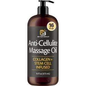 imageLavender Sensual Massage Oil with Collagen and Stem Cells Skin Tightening Therapy for Bum Thighs and Belly FastAbsorbing Cellulite Oil 8 fl oz by M3 NaturalsAntiCellulite Oil 16oz Pack of 1