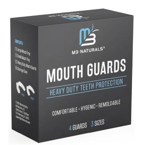 imageMouth Guard for Grinding ampamp Clenching Teeth BPA Free 4 Guards for Adults ampamp Kids Dental Guards Bite Guards Night Guards for Teeth Grinding Teeth Grinding Mouth Guard for Sleep by M3 Naturals