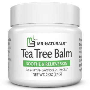 imageTea Tree Oil Foot Balm  Soothing Moisturizer for Dry Cracked Feet ampamp Nails  Hydrating ampamp Nourishing Skin Care for Tired Rough and Calloused Feet  Refreshing 2 oz Balm by M3 NaturalsTea Tree Foot Balm