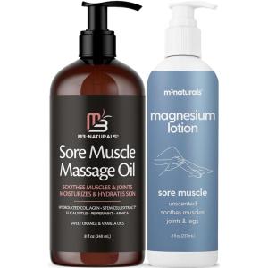 imageComplete Recovery Bundle with Arnica Massage Oil amp Magnesium Lotion for Sore Muscles