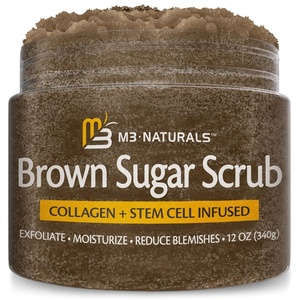image:imageAntiCellulite Body Scrub for Skin Tightening Firming Moisturizing amp Smoothing Exfoliating Formula for Legs Glutes Hands amp Feet with Stem Cells Collagen Coconut amp Jojoba Oil 16oz  M3Brown Sugar